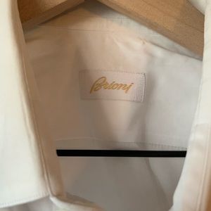 Brioni French cuff button down dress shirt